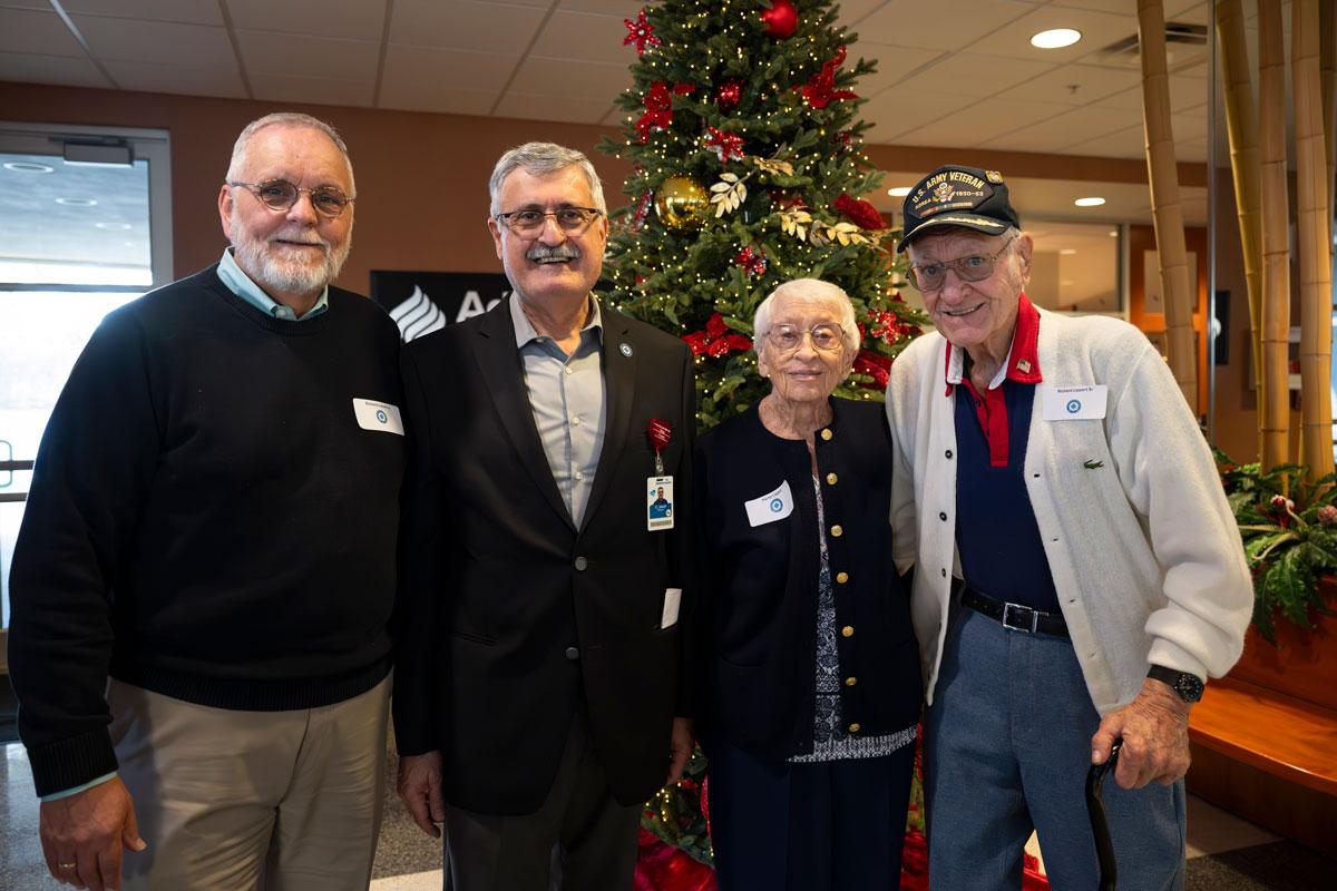 Donors joined students, alumni and team members at the first annual Christmas Tree Lighting Ceremony.