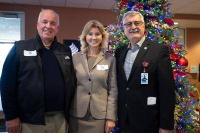 Donors joined students, alumni and team members at the first annual Christmas Tree Lighting Ceremony.