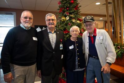 Donors joined students, alumni and team members at the first annual Christmas Tree Lighting Ceremony.