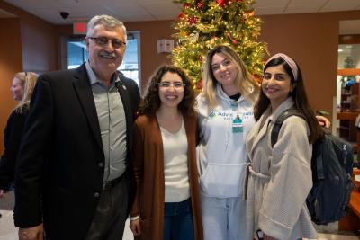 Donors joined students, alumni and team members at the first annual Christmas Tree Lighting Ceremony.