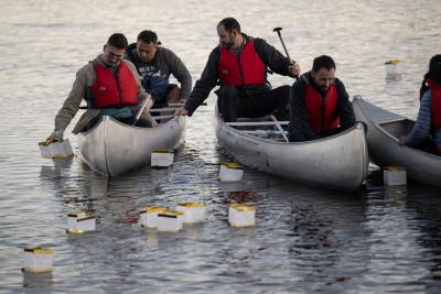 Donors joined students, alumni and team members at the first annual Christmas Tree Lighting Ceremony.