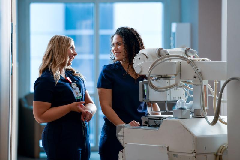 imaging students with equipment