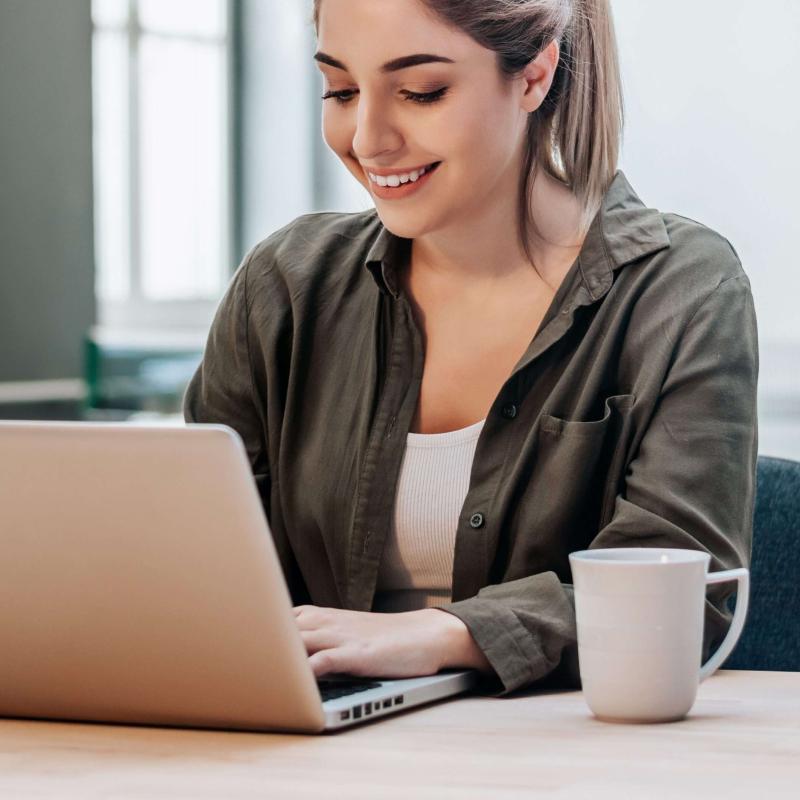 Woman with Laptop