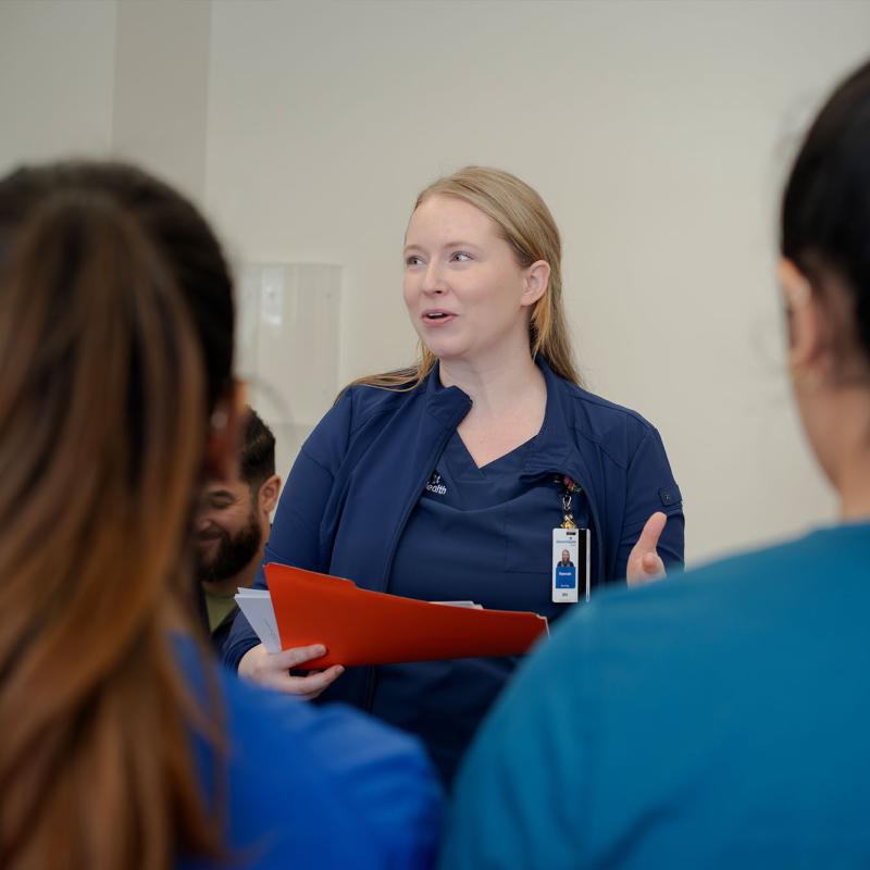 Hannah Schumacher in clinical environment