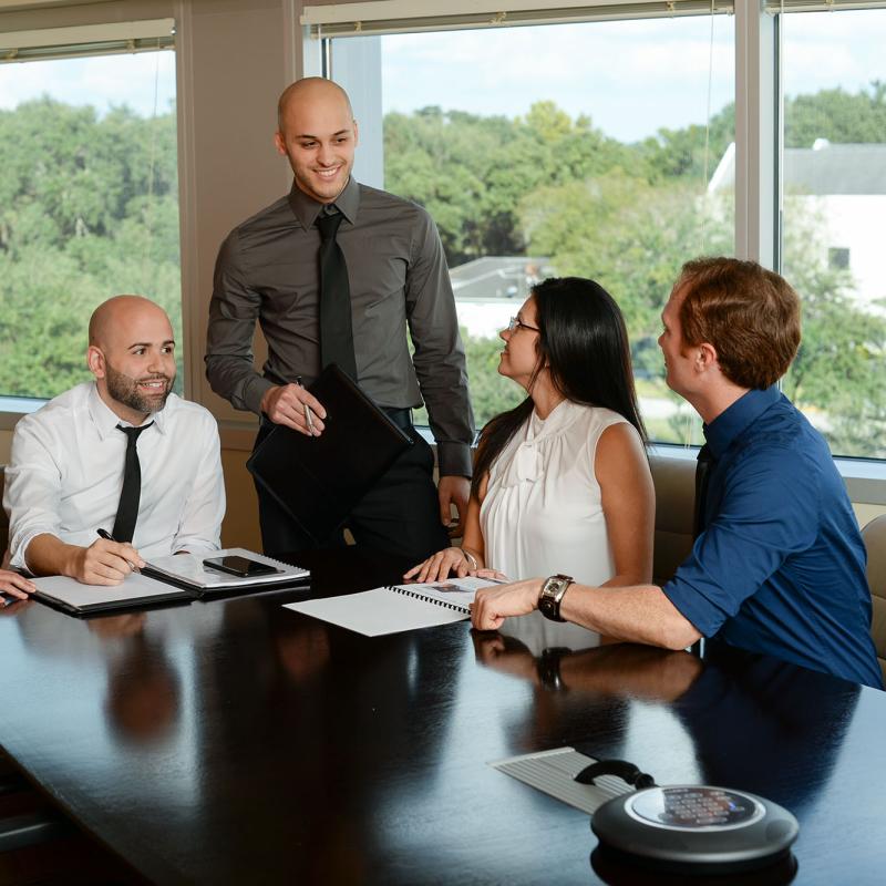 A group of students in a study group