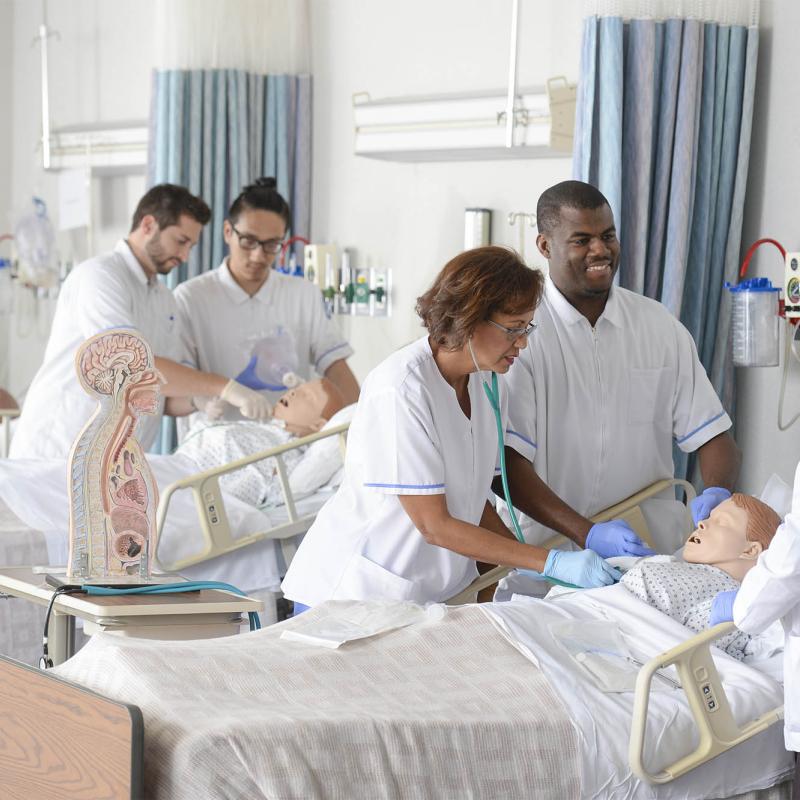 A group of Nurses in training