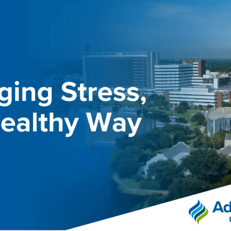 Screeshot for Managing Stress health webinar video