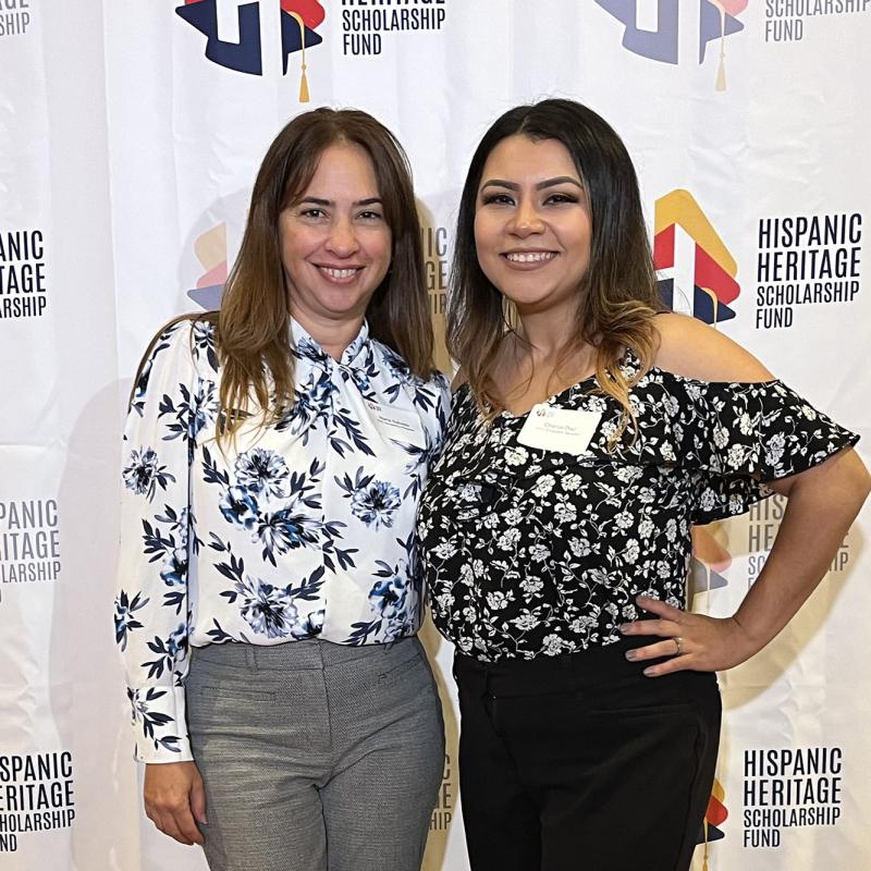 Maria Salcedo and Chantal Diaz receive Hispanic Heritage Scholarships