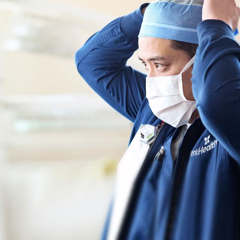 Male Nurse wearing mask