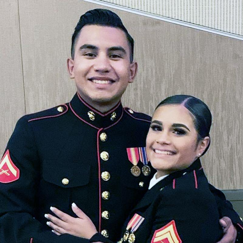 Valerie Lara and her husband