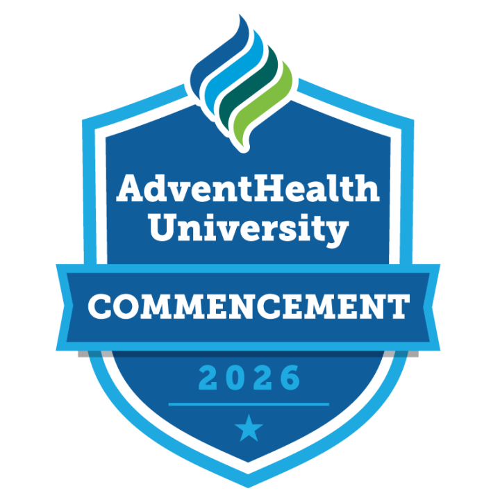 2026 AdventHealth University Commencement Graphic