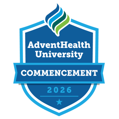 2026 AdventHealth University Commencement Graphic