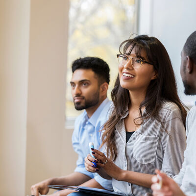 Group of young people indoors
