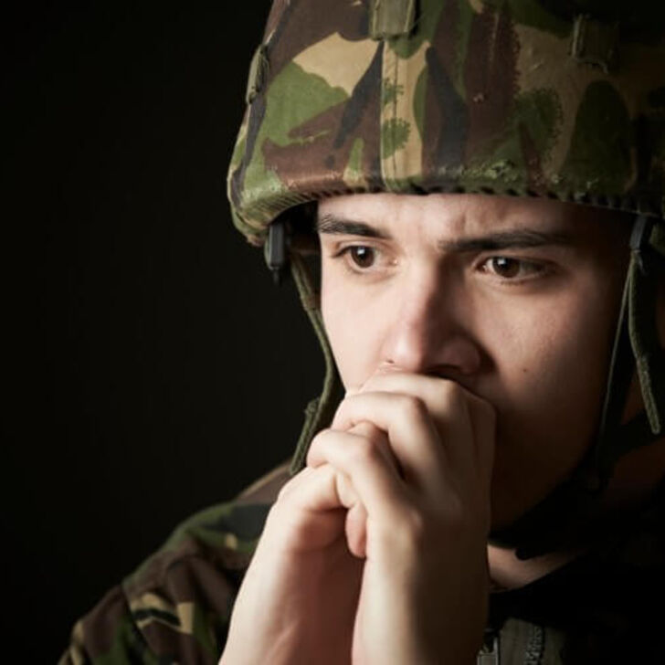 Soldier-prays