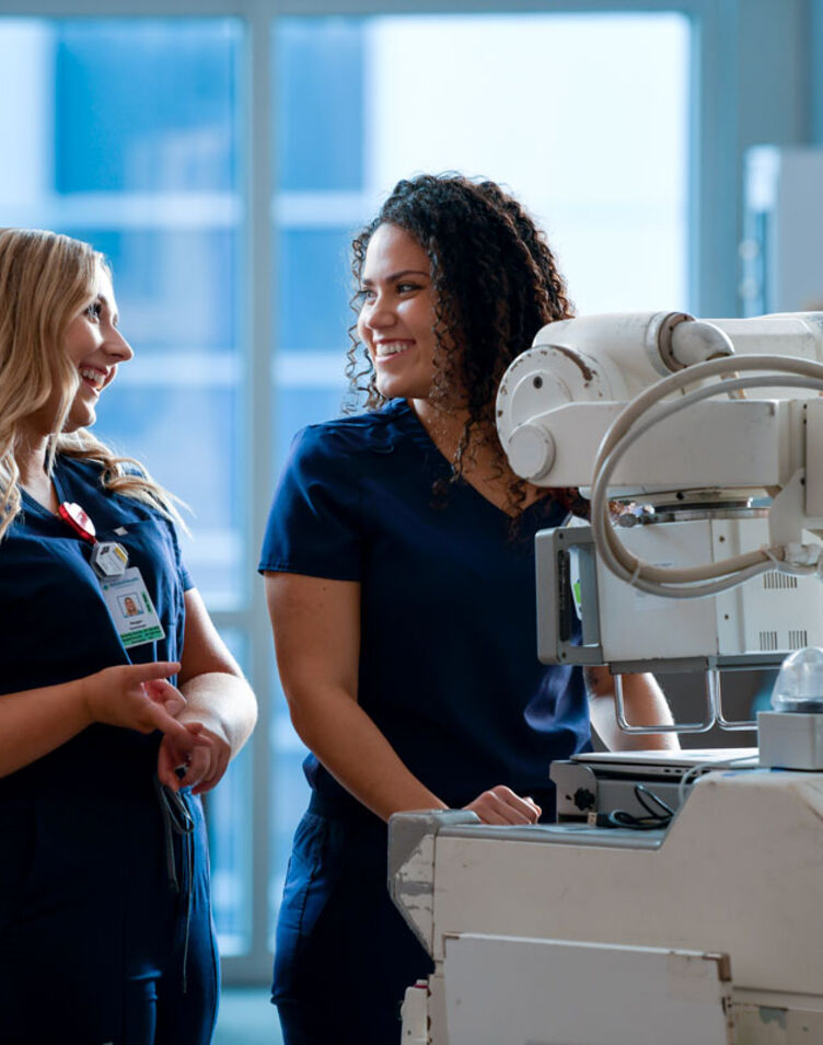 imaging students with equipment