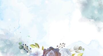 4K Watercolor and Floral Blue Soft Video Background Free to Use #invitationnagar